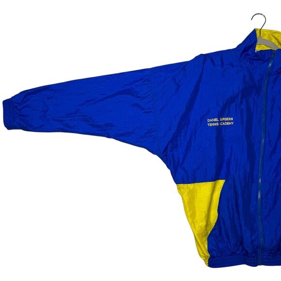 Vintage SWET GEAR By Frank 90s Windbreaker Jacket SIZE S Burgess Tennis USA - Picture 7 of 12